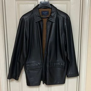 Mens Daniel Cremieux Black Leather Jacket XL